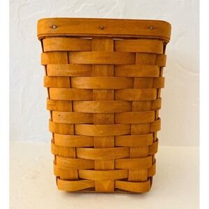 1994 Longaberger Handwoven Basket Signed Dresden Ohio‎ Small 8x6"Farmhouse